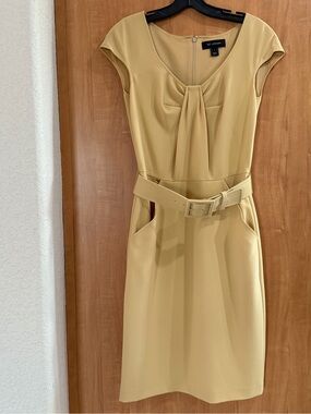 St. John Belted Sheath Dress